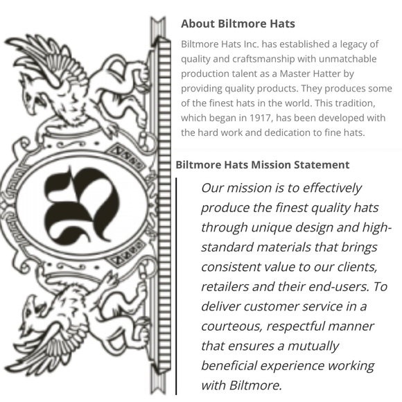 Vintage BILTMORE 🇨🇦 Black Soft Felt Classic Fedora Hat, Small - Picture 16 of 16